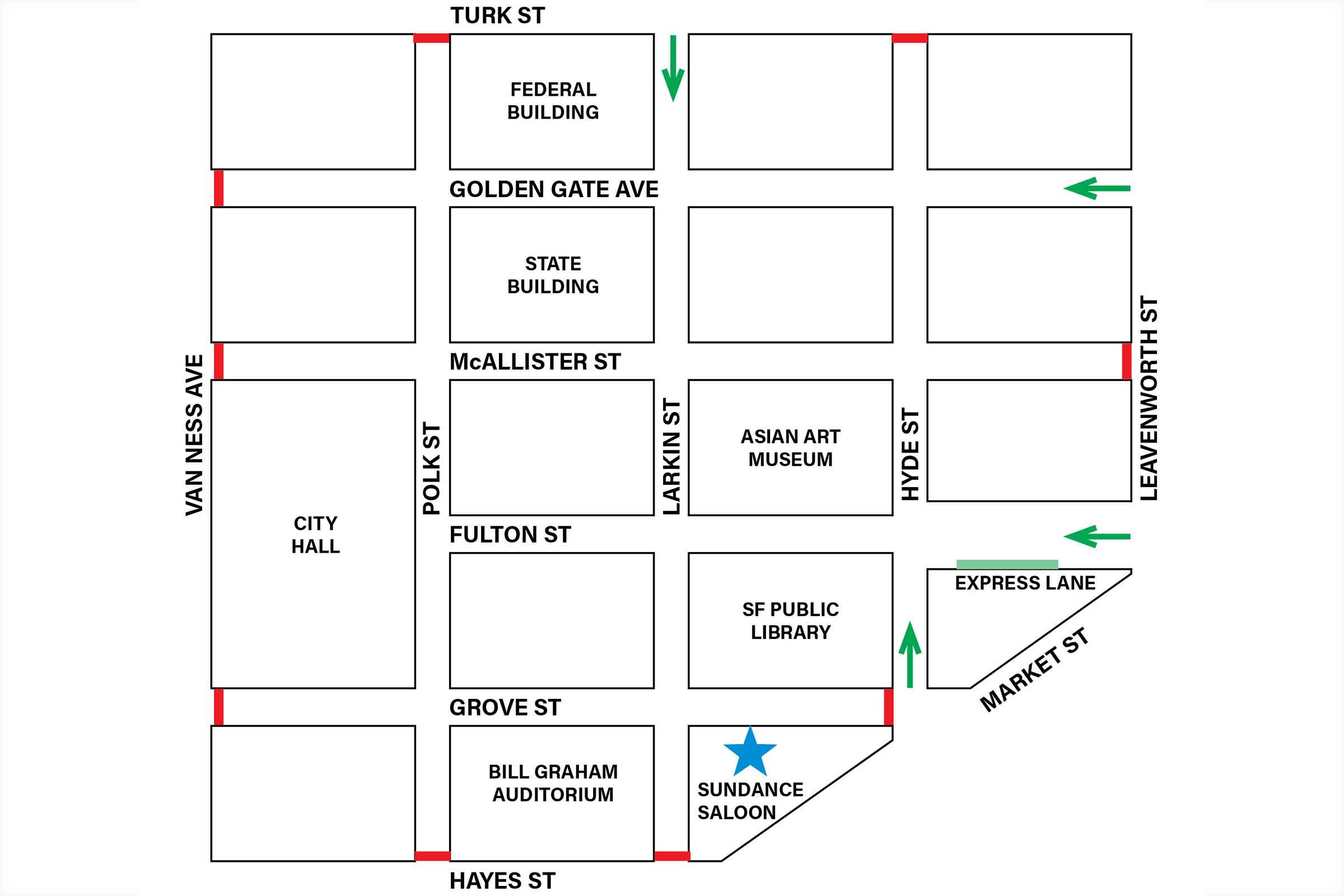 Civic Center map