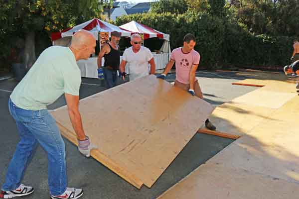 Volunteers at the Castro Street Fair